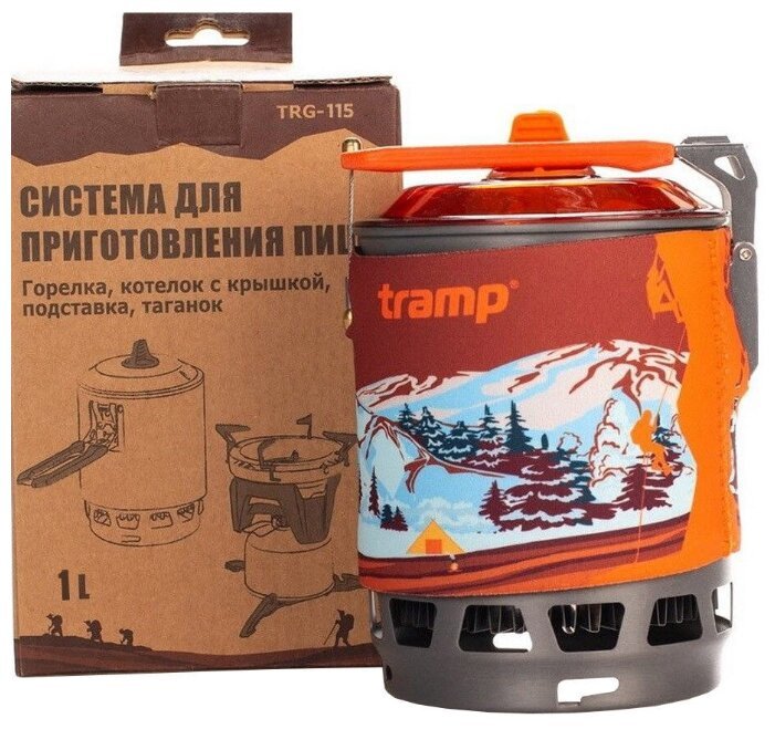 Tramp - Система для приготовления пищи - 1 литр - Оранжевая