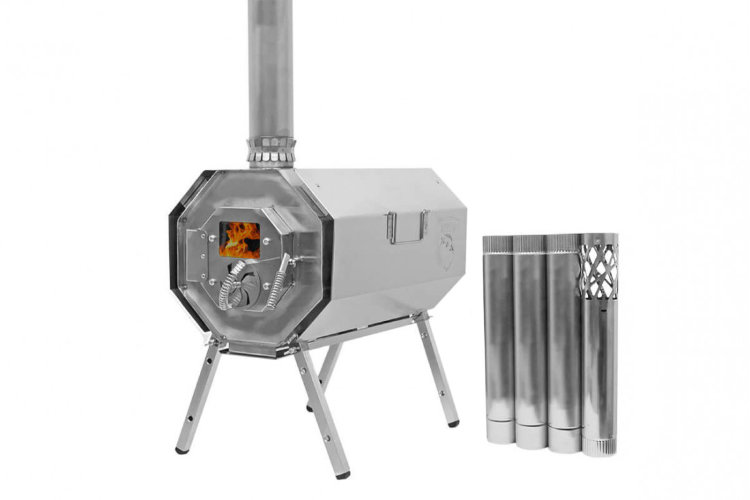 Берег - Печь Atomstove - Вектор